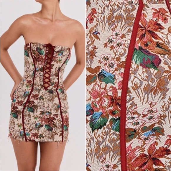 NEW House of CB Mistress Rocks Tapestry Jacquard Dress Large+ Tall (XL) - Picture 1 of 16